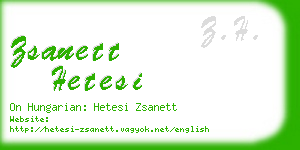 zsanett hetesi business card